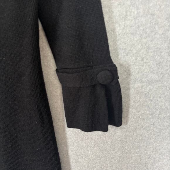 Solo Tu Cardigan Sweater Womens Medium Wool Collar Button Italy Witchy‎ READ - Picture 5 of 11